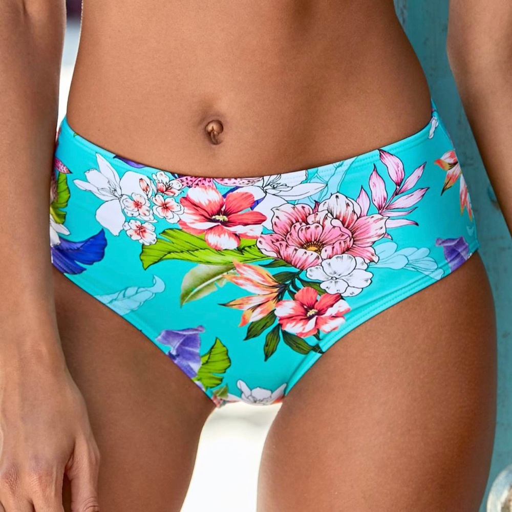 Venus Aquatic Blooms High Waisted Floral Bikini Bottoms Size 18 Plus Size